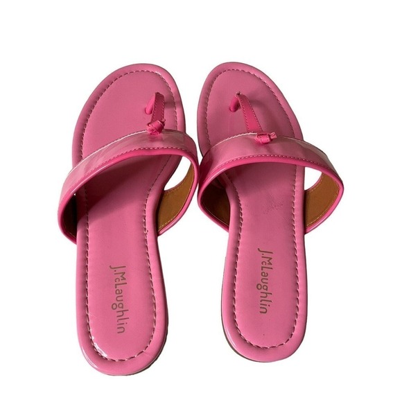 J Mclaughlin Leslie Flip Flop Thong Sandals Pink Size 11 M Flats - Picture 5 of 8